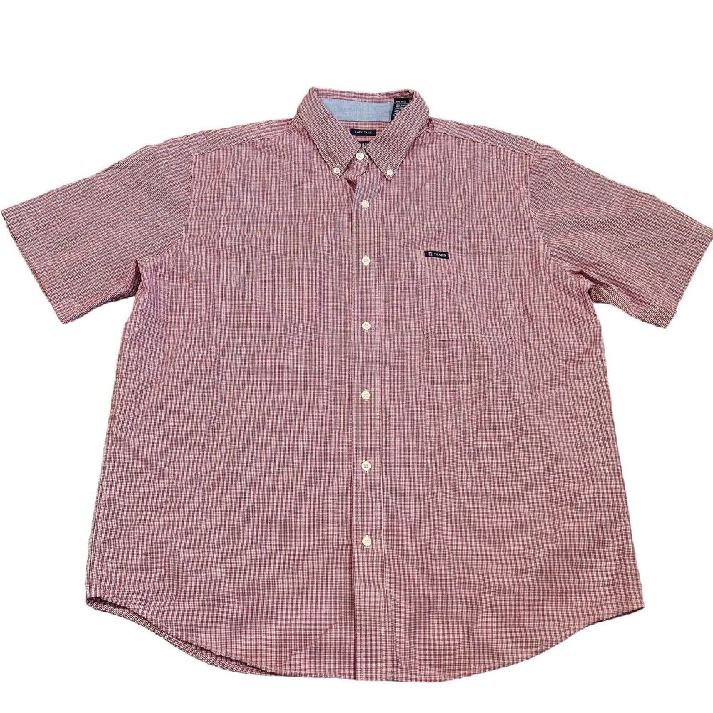 Dockers Classic Fit Men's Checkered Long Sleeve Button Down Shirt Size XL